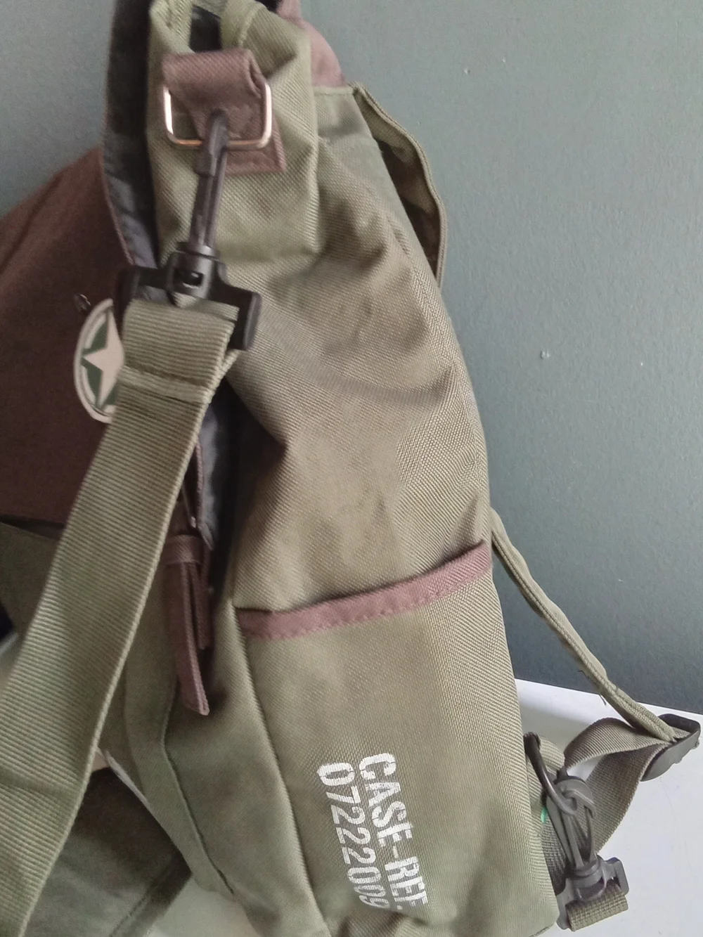 Call of Duty Canvas Backpack Messenger‎ Bag Olive Green Military Tactical Star